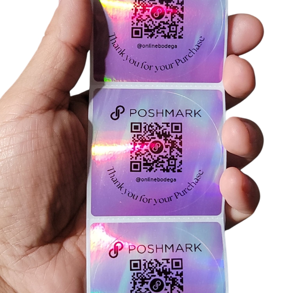 2in Pink Dream Poshmark QR Sticker Customized To Your Closet - Picture 2 of 7